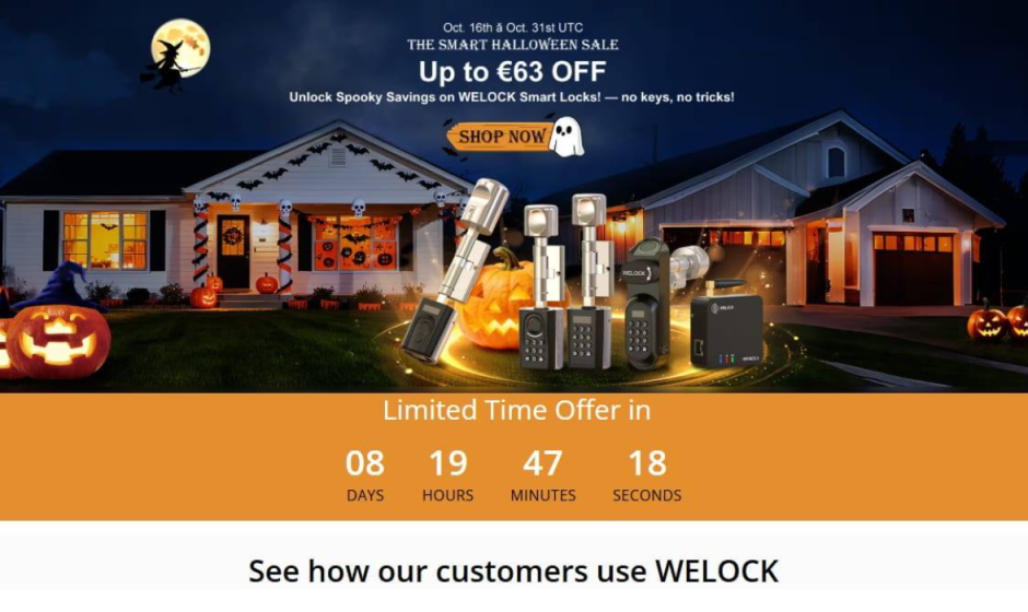 Welock Halloween sale: le migliori serrature smart in offerta speciale